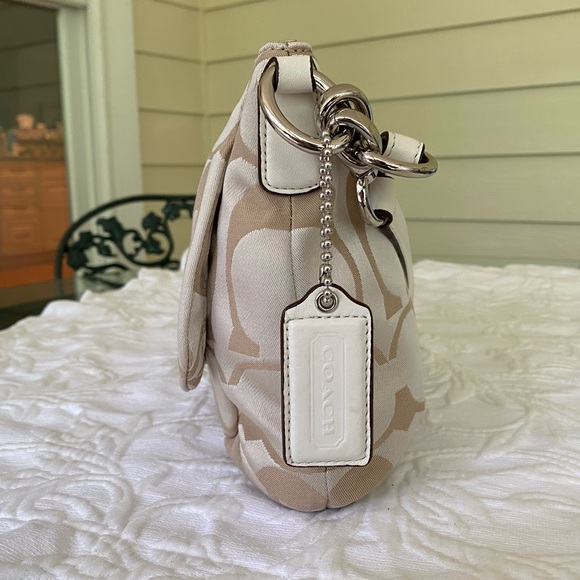 Coach Kristin Signature Shoulder Hand Bag in Cream - Picture 5 of 13